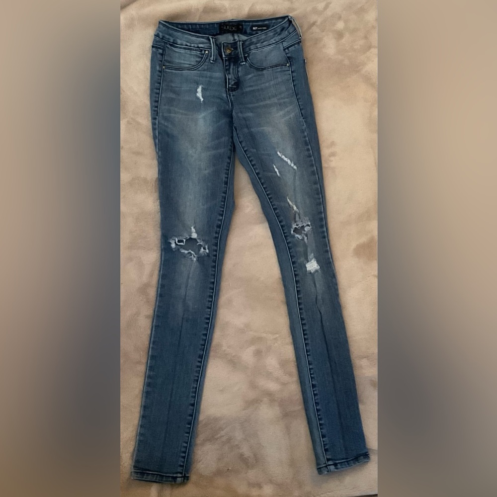 Women's Blue Low Rise Jeans